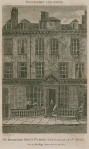 Het vuile pakhuis, woning in Leadenhall Street, Londen, van Nicholas Bentley, ook bekend als Dirty Dick door English School