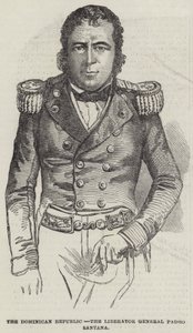 De Dominicaanse Republiek, de bevrijder Generaal Pedro Santana door English School