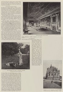 Het huwelijk van de Hertog van Aosta met Prinses Helene van Orleans (gravure) door English School