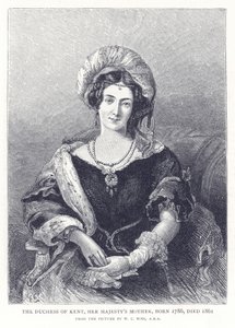 De Hertogin van Kent, de moeder van Hare Majesteit, geboren 1786, overleden 1861 door English School