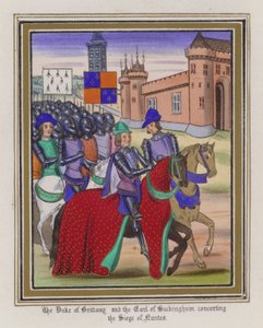 De Hertog Van Bretagne en De Graaf van Buckingham Overleggen Het Beleg Van Nantes