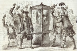 De Hertog van Hamilton op weg naar het Schotse Parlementshuis door English School