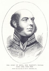 De Hertog van Kent, de vader van Hare Majesteit, geboren 1767, overleden 1820 door English School