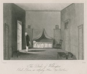 De slaapkamer van de hertog van Wellington in Apsley House, Hyde Park Corner