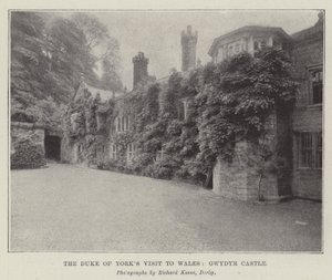 Het bezoek van de hertog van York aan Wales, Gwydyr Castle (gravure)
