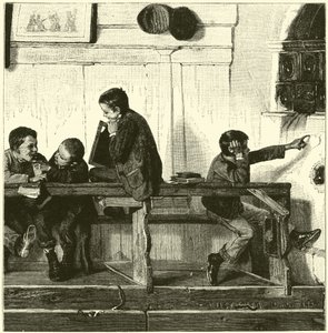De bank van de domkoppen door English School