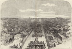 De intocht van de Graaf van Elgin in Peking door English School