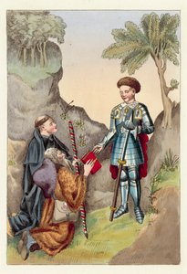 De graaf van Salisbury en John Lydgate door English School