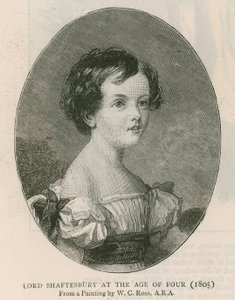 De graaf van Shaftesbury; Lord Shaftesbury op vierjarige leeftijd, geschilderd door W.C. Ross in 1805 door English School