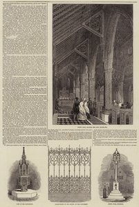 De Kerk van de Graaf van Shrewsbury in Cheadle (gravure) door English School