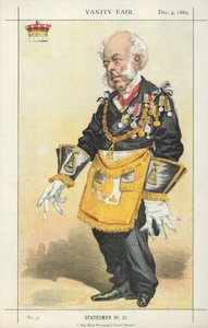 De Graaf van Zetland, De Meest Eerwaarde Grootmeester, 4 december 1869, Vanity Fair cartoon door English School