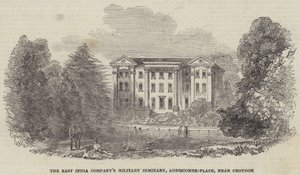 Het militaire seminarie van de Oost-Indische Compagnie, Addiscombe-Place, nabij Croydon door English School