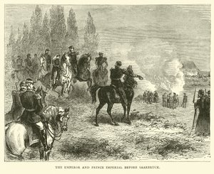 De keizer en prins keizerlijk voor Saarbruck, augustus 1870 door English School