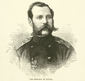 De keizer van Rusland, november 1870 door English School