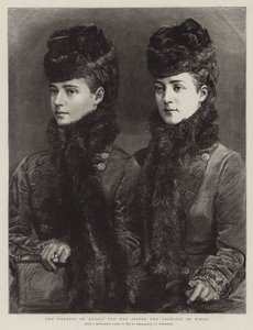 De Keizerin van Rusland en haar Zus de Prinses van Wales door English School