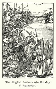 De Engelse Boogschutters Winnen de Dag bij Agincourt