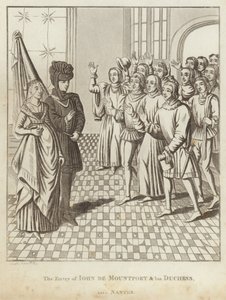 De Intocht van Jan de Montfort en zijn Hertogin in Nantes door English School