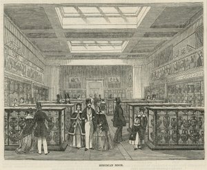 De Etruskische kamer in het British Museum