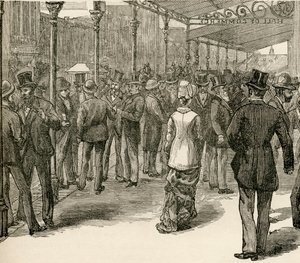 De Beurs in de Handelszaal, Collins Street, Melbourne, uit 