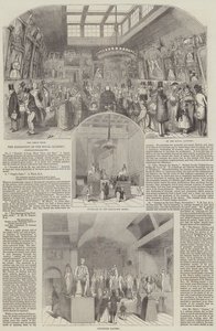 De Tentoonstelling van de Koninklijke Academie (gravure) door English School