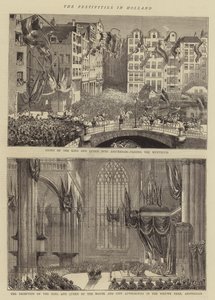 De Festiviteiten in Nederland (gravure)