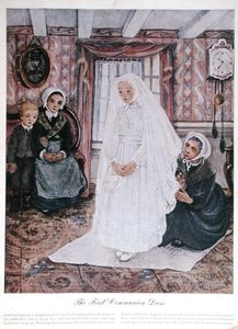 De eerste communiejurk, c.1930 door English School