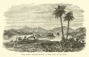 Het eerste missiehuis in de Bay of Islands door English School