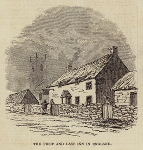 De Eerste en Laatste Herberg in Engeland (gravure)