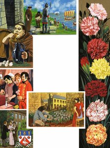 De bloemen die bloeien: heldere anjers door English School