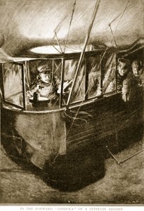 De voorste gondel van het Zeppelin-luchtschip, 1914-19