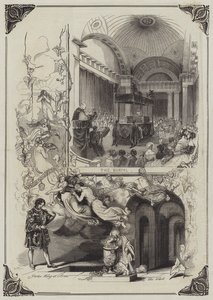 De Begrafenis van de Hertog van Sussex (gravure) door English School