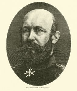 De Groothertog van Mecklenburg, september 1870 door English School