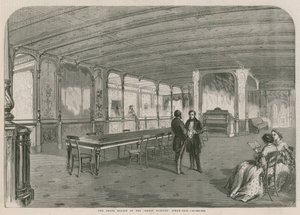 De Grote Salon van de Great Eastern stoomschip door English School