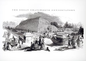 De Grote Kas in Chatsworth, 1844