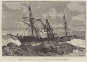 De Grote Storm en Sneeuwstorm, Wrak van de Bay of Panama, nabij Falmouth door English School