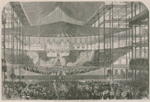 Het Grote Handel Festival in het Crystal Palace door English School