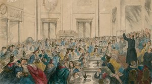 Het Grote Sociale Kwaad: Middernachtbijeenkomst, St Jamess Hall, Regent Street, Londen
