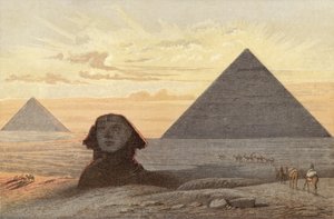 De Grote Sfinx en de piramides van Gizeh