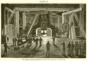De grote stoomhamer - Koninklijke Wapenfabriek, Woolwich door English School