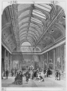 De Grosvenor Galerij van Schone Kunsten, New Bond Street, 1877 door English School