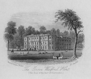 The Grove Watford, Hertfordshire, de zetel van de Graaf van Clarendon