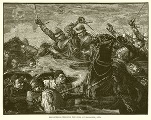 De Garde die de Kanonnen Aanvalt bij Kassassin, 1882 door English School