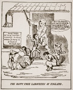 De Gelukkige Vrije Arbeiders van Engeland, uit een prent gepubliceerd in 1833, illustratie uit De Kerk van Engeland: Een Geschiedenis voor het Volk door H.D.M. Spence-Jones door English School