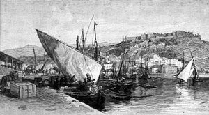 De Haven, Malaga, Spanje, uit 