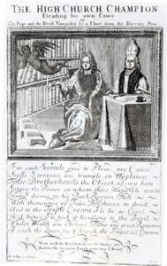 The High Church Champion, Pleading his own Cause, 1709 door English School