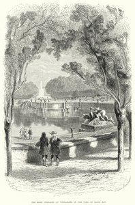 De hoge terrassen in Versailles in de tijd van Lodewijk XIV door English School