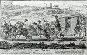 De Hooglandjacht, 21 februari 1745 door English School