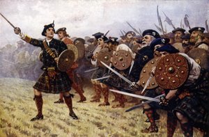 De Hooglanders bij de Slag om Prestonpans door English School