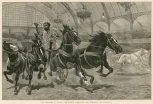Het Hippodrome in Olympia, de Nationale Landbouwhal, Kensington, Londen: De Wagenrace