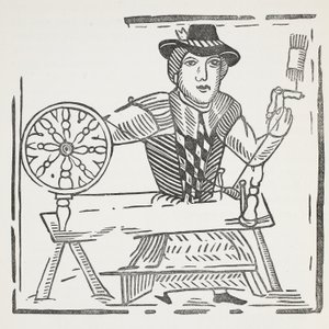 De geschiedenis van de blinde bedelaar van Bednal Green, illustratie uit Chap-books van de achttiende eeuw door John Ashton, uitgegeven 1882
